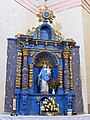 Altarpiece and altar of the Virgin of the Rosary