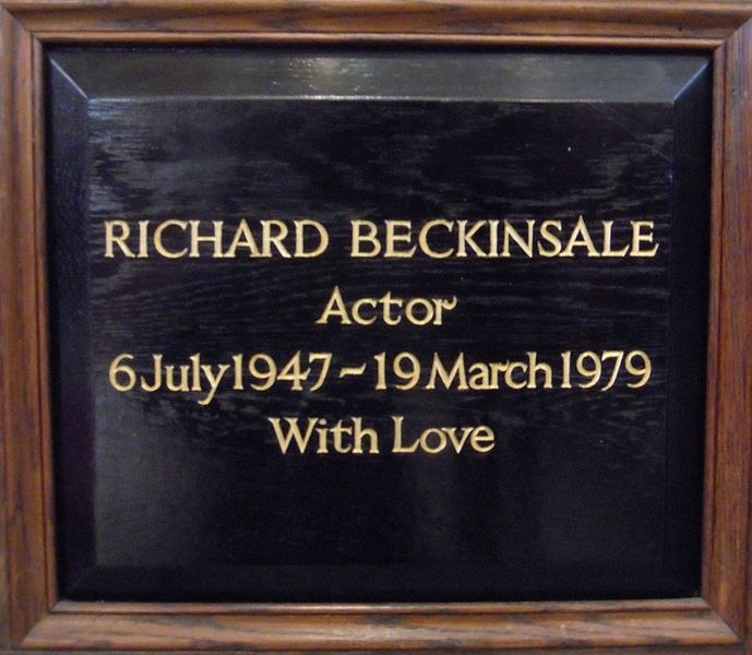 File:Richard Beckinsale Memorial Plaque.jpg