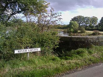 The River Gryffe signposted at Moss Road by Houston. River Gryffe Houston.jpg