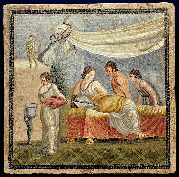 File:Roman mosaic- Love Scene - Centocelle - Rome - KHM - Vienna 2.jpg