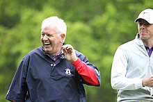 Rory and father Gerry McIlroy in May 2013 Rory McIlroy and father.jpg