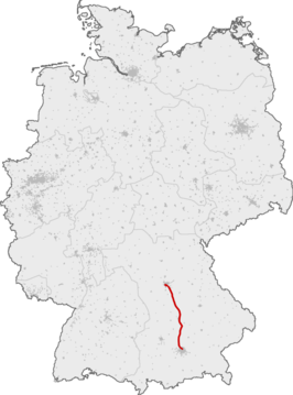 Spoorlijn Nürnberg - München op de kaart