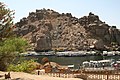 View of the taxi boats from the Temple of Isis, Philae