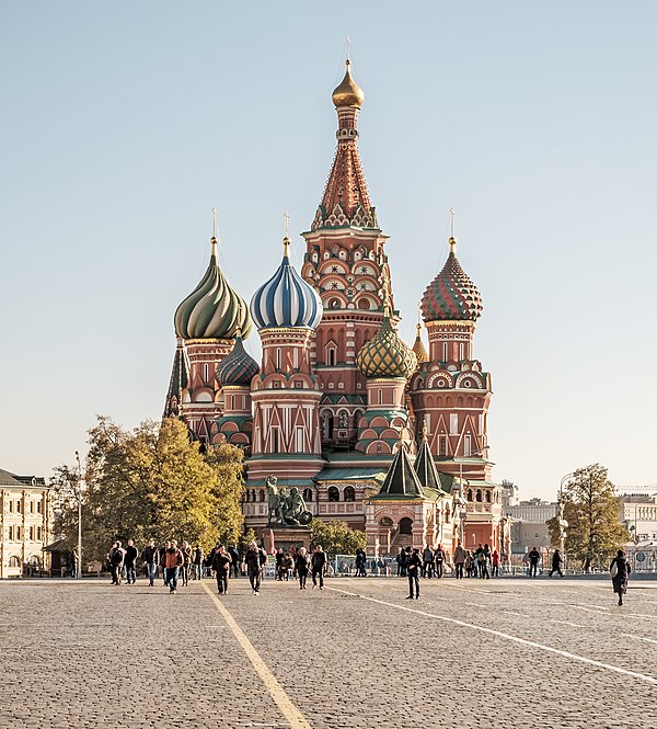 Saint Basil's Cathedral as viewed from Red Square