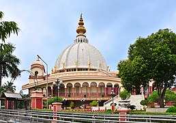 Samadhi Mandir of Srila Prabhupada, ISKCON, Mayapur (front side view)