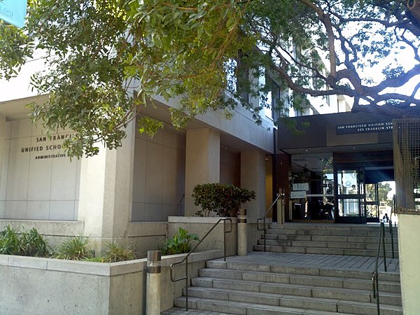 San Francisco Unified School District Administrative Building at 555 Franklin Street.