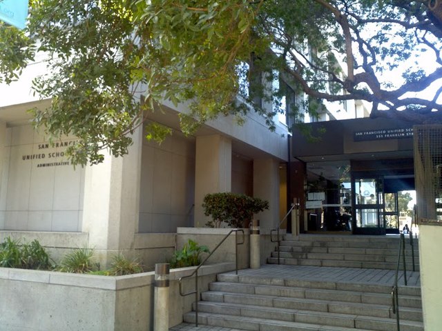 San Francisco Unified School District Administrative Building at 555 Franklin Street.