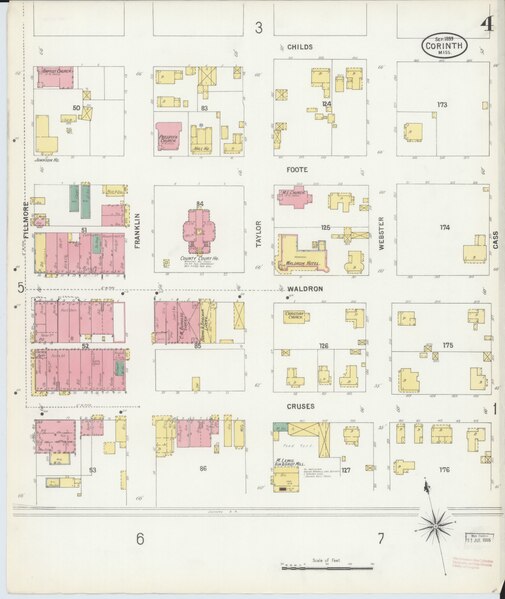 File:Sanborn Fire Insurance Map from Corinth, Alcorn County, Mississippi, 1899, Plate 0004.tiff