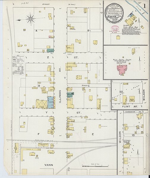 File:Sanborn Fire Insurance Map from Vinita, Craig County, Oklahoma, 1894, Plate 0001.jpg