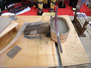 Japanese sword polishing