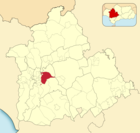 Расположение муниципалитета Севилья на карте провинции