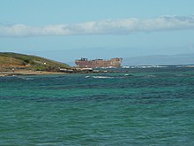 Wrecked YOGN 42 in Shipwreck Beach