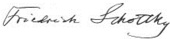 signature de Friedrich Schottky