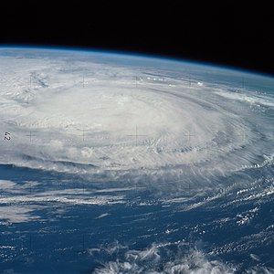 Hurricane Ellen of 1973 was photographed from orbit by astronauts aboard the Skylab space station. Sl3-122-2587ellenfromskylab.jpg