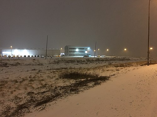 Snowfall in Reykjavik