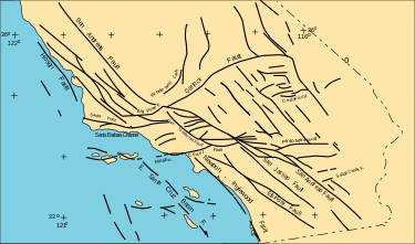 Fault Map Southern California Southern California faults   Wikipedia