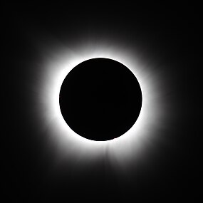 Totality as seen from Hot Springs, Arkansas