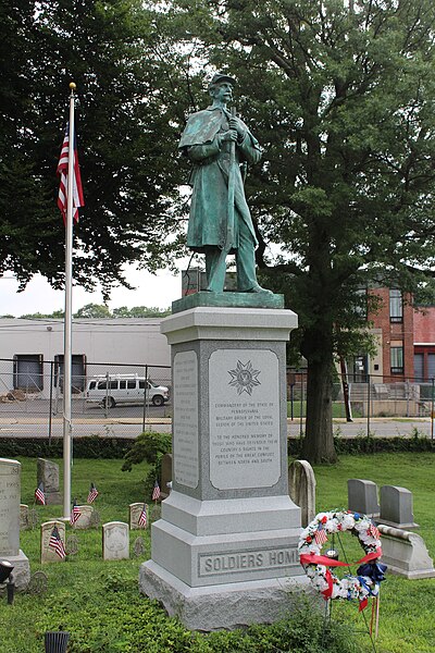 "The Silent Sentry" was stolen from Mount Moriah Cemetery in 1970 but was recovered and rededicated in Laurel Hill in 2013.