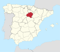 Lokalisashon di provinsia di Soria den Spaña.