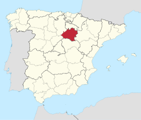 Pozicija Sorie na karti Španjolske