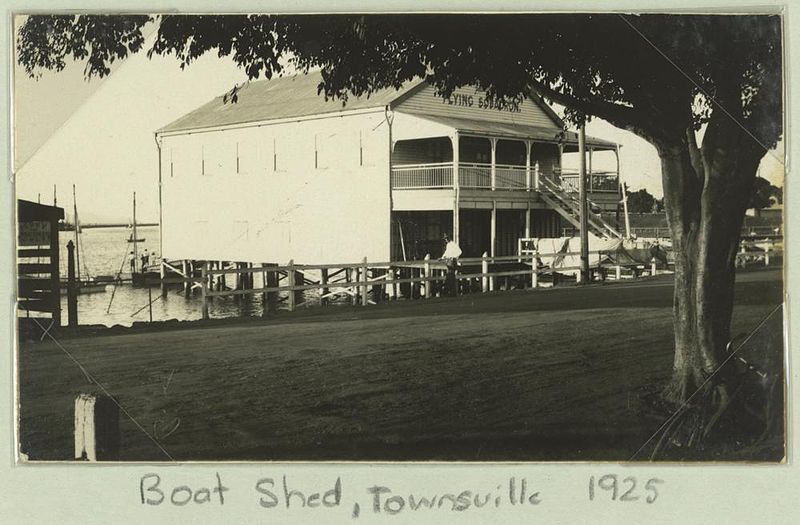 File:StateLibQld 2 259225 Flying Squadron boat shed in Townsville, 1925.jpg