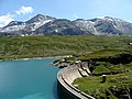 Staumauer des Lago Monte Spluga