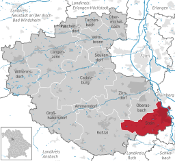 Läget för Stein i Landkreis Fürth