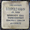 Stolperstein Bockenheimer Landstraße 91 Leopold Kahn