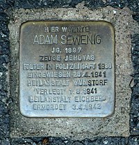 Stolperstein in Hannover für Adam Sewenig.jpg