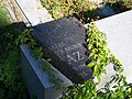 Fragment of a grave at the Jewish cemetery