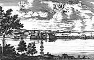 Cidade no século XVIII segundo a obra Suécia Antiga e Hodierna