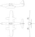 初代Su-9 直線翼、双発の戦闘爆撃機