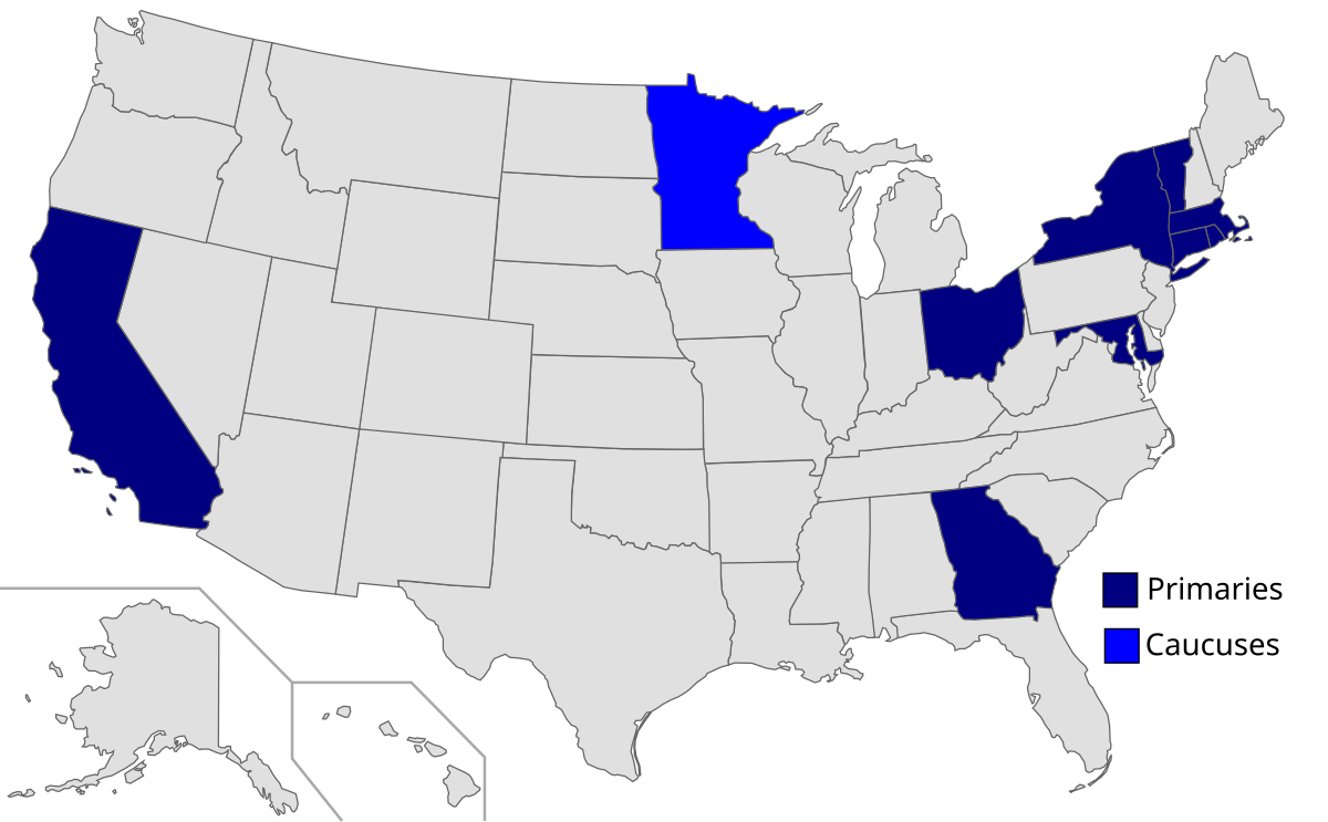 Мормоны на карте США. Presidential Primaries and Caucuses. Map Caucuses. · Primaries, Caucuses, and political Conventions.