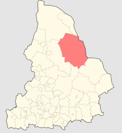 Location of Garinsky District in Sverdlovsk Oblast