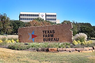 Texas Farm Bureau state office in Waco, Texas TFB main building in Waco 2019.jpg
