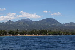 Mount Talinis seen from the Tañon Strait.