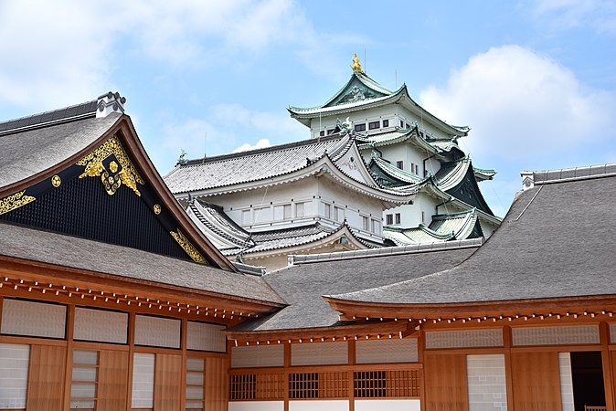 The real life Nagoya Castle in Nagoya, Japan.