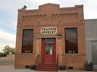 The Thacker Jewelry Company in Roaring Springs is a manufacturing and retail outlet still in production. There is also a larger Thacker's store in Lubbock. Thacker Jewelry, Roaring Springs, TX IMG 1569.JPG