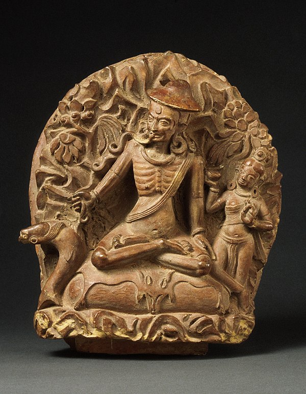 Terracotta sculpture of Luyipa, Nepal, Patan or Thimi, early 17th century