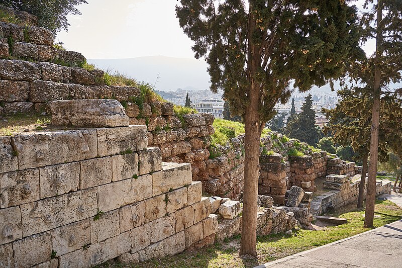 File:The masonry of the Theatre of Dionysus in Athens on March 5, 2020.jpg