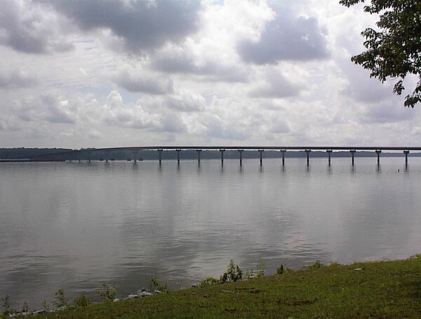 Natchez Trace Parkway, crossing the Tennessee River in Cherokee, Alabama