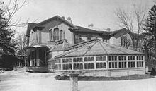 Gzowski Hall at Alexandra Hall, 1896. A branch of the Toronto Public Library presently occupies the site of the Hall.