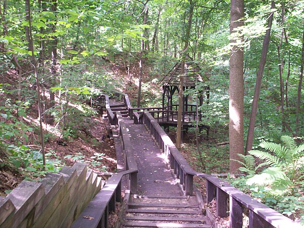 Gazebo at Towner's Woods Park in Franklin Township, part of the county park system