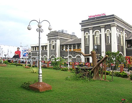 Trivandrum Central Railway station at the heart of the city