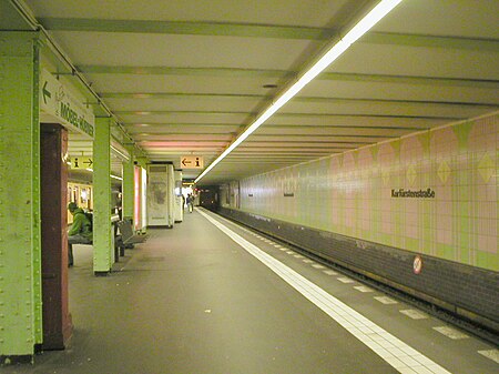 U Bahn Berlin U1 Kurfürstenstrasse