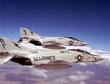 McDonnell-Douglas RF-4B Phantom IIs VMFP-3 aircraft in flight.jpg