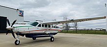 IndiaOne Air aircraft at Textron Aviation facility in Independence. VT-HJS.jpg