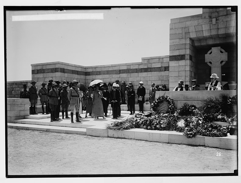 File:Various results of the war. Consecrating war cemetery at Gaza. LOC matpc.05799.jpg