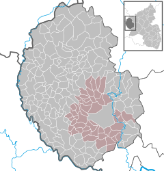 Comunità amministrativa di Bitburg-Land – Mappa