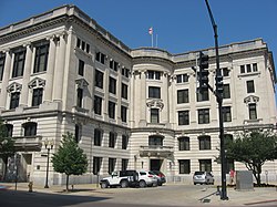 Vermilion County Courthouse, downtown